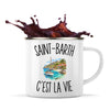 Mug Métal Émaillé Saint-Barth c’est la vie