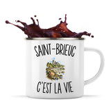 Mug Métal Émaillé Saint-Brieuc c’est la vie