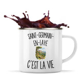 Mug Métal Émaillé Saint-Germain-en-Laye c’est la vie