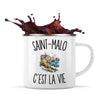 Mug Métal Émaillé Saint-Malo c’est la vie