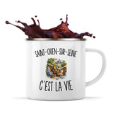 Mug Métal Émaillé Saint-Ouen-sur-Seine c’est la vie