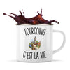 Mug Métal Émaillé Tourcoing c’est la vie