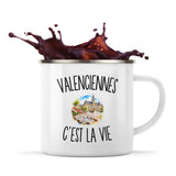 Mug Métal Émaillé Valenciennes c’est la vie