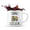 Mug Métal Émaillé Vannes c’est la vie