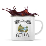 Mug Métal Émaillé Vaulx-en-Velin c’est la vie