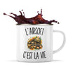 Mug Métal Émaillé L’Airsoft c’est la vie