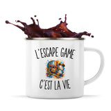 Mug Métal Émaillé L’Escape Game c’est la vie