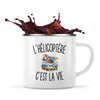 Mug Métal Émaillé L’Hélicoptère c’est la vie