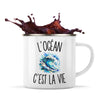 Mug Métal Émaillé L’Océan c’est la vie