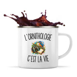 Mug Métal Émaillé L’Ornithologie c’est la vie