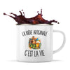 Mug Métal Émaillé La Bière Artisanale c’est la vie