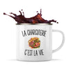Mug Métal Émaillé La Charcuterie c’est la vie