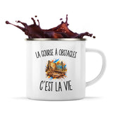 Mug Métal Émaillé La Course À Obstacles c’est la vie