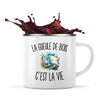 Mug Métal Émaillé La Gueule de Bois c’est la vie