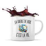 Mug Métal Émaillé La Gueule de Bois c’est la vie