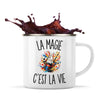Mug Métal Émaillé La Magie c’est la vie
