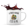 Mug Métal Émaillé La Marche Nordique c’est la vie
