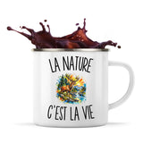 Mug Métal Émaillé La Nature c’est la vie