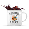Mug Métal Émaillé La Pyrogravure c’est la vie