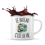 Mug Métal Émaillé Le Bateau c’est la vie