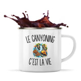Mug Métal Émaillé Le Canyoning c’est la vie