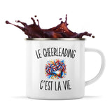 Mug Métal Émaillé Le Cheerleading c’est la vie