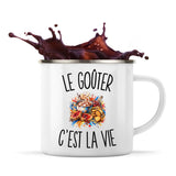 Mug Métal Émaillé Le Goûter c’est la vie