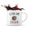 Mug Métal Émaillé Le Laser Game c’est la vie