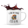 Mug Métal Émaillé Le Linge Qui S’Entasse c’est la vie