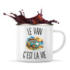 Mug Métal Émaillé Le Van c’est la vie
