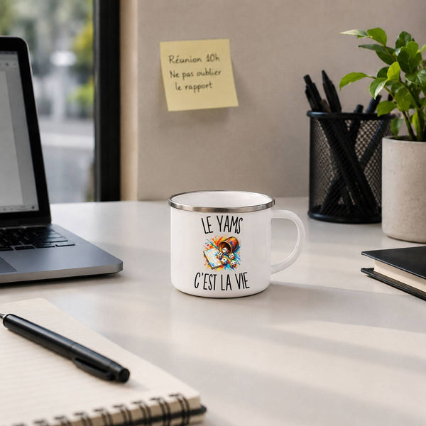 Mug Métal Émaillé Le Yams c’est la vie