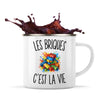 Mug Métal Émaillé Les Briques c’est la vie