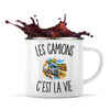 Mug Métal Émaillé Les Camions c’est la vie