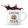 Mug Métal Émaillé Les Cartes Postales c’est la vie
