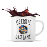 Mug Métal Émaillé Les Étoiles c’est la vie