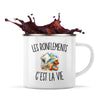 Mug Métal Émaillé Les Ronflements c’est la vie
