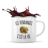 Mug Métal Émaillé Les Vendanges c’est la vie