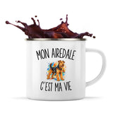 Mug Métal Émaillé Mon Airedale c’est ma vie
