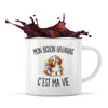 Mug Métal Émaillé Mon Bichon Havanais c’est ma vie
