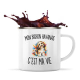 Mug Métal Émaillé Mon Bichon Havanais c’est ma vie