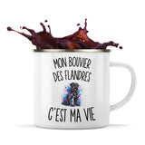 Mug Métal Émaillé Mon Bouvier des Flandres c’est ma vie