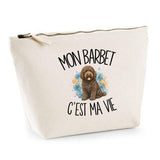 Trousse Beige Mon Barbet c'est ma vie