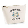 Trousse Beige Mon Bichon Maltais c'est ma vie
