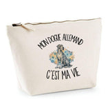 Trousse Beige Mon Dogue Allemand c'est ma vie