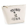 Trousse Beige Mon Pointer c'est ma vie