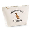 Trousse Beige Mon Rhodesian Ridgeback c'est ma vie