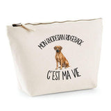 Trousse Beige Mon Rhodesian Ridgeback c'est ma vie