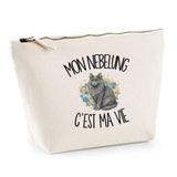 Trousse Beige Mon Nebelung c'est ma vie