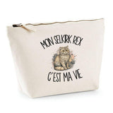Trousse Beige Mon Selkirk Rex c'est ma vie