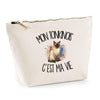 Trousse Beige Mon Tonkinois c'est ma vie